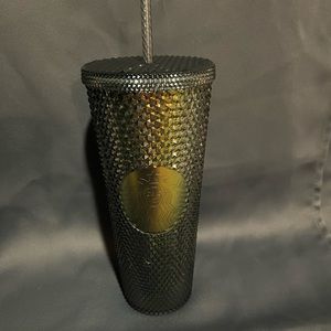 Starbucks Black Studded Tumbler Fall 2020 Iridescent Halloween Spiked Venti 24Oz